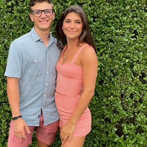 ZARA CORAL GINGHAM SET